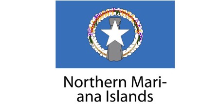 Northern Mariana Islands Flag sticker die-cut decals