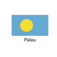 Palau Flag sticker die-cut decals