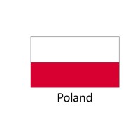 Poland Flag sticker die-cut decals