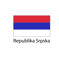 Republika Srpska Flag sticker die-cut decals