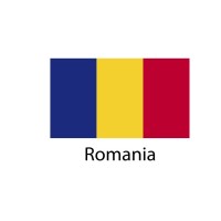 Romania Flag sticker die-cut decals