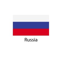 Rusia Flag sticker die-cut decals