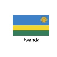 Rwanda Flag sticker die-cut decals