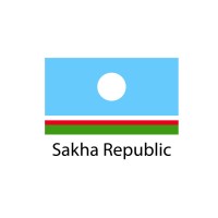 Sakha Republic Flag sticker die-cut decals