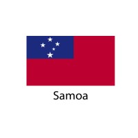 Samoa Flag sticker die-cut decals