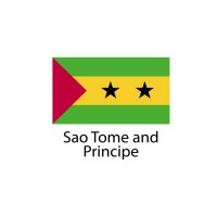 Sao Tome and Principe Flag sticker die-cut decals