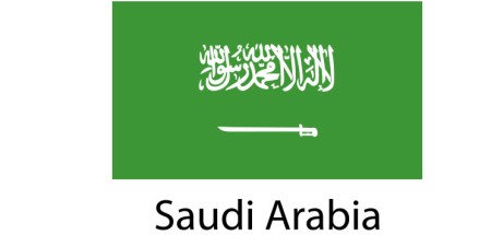 Saudi Arabia Flag sticker die-cut decals