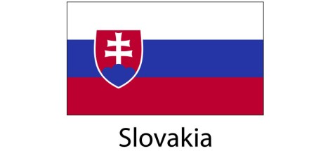 Slovakia Flag sticker die-cut decals