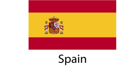 Spain (Espana) Flag sticker die-cut decals
