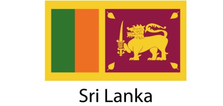 Sri Lanka Flag sticker die-cut decals