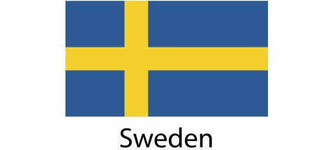 Sweden Flag sticker die-cut decals