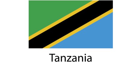 Tanzania Flag sticker die-cut decals