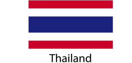 Thailand Flag sticker die-cut decals