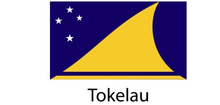 Tokelau Flag sticker die-cut decals