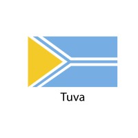 Tuva Flag sticker die-cut decals