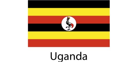 Uganda Flag sticker die-cut decals