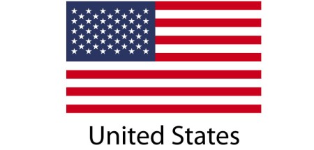 United States Flag sticker die-cut decals