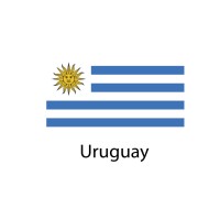 Uruguay Flag sticker die-cut decals