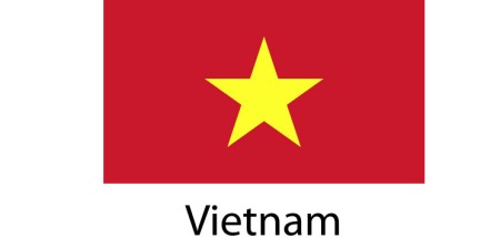 Vietnam Flag sticker die-cut decals