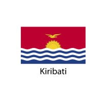 kiribati Flag sticker die-cut decals