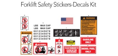 Forklift Safety Stickers Decal Kit