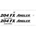 Angler 204 FX limited Edition Boat Logo Decals