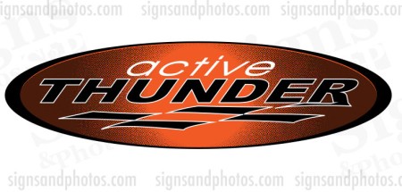 Thunder Hulls side Logo Decal Set 