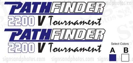 Pathfinder Boat Logo Decals