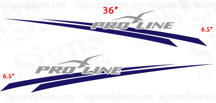 Pro Line Proline Boats Logo Sticker Decal – 24 Inch, Avery Graphic