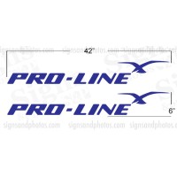 Pro Line Boat Name Decals (Royal blue)