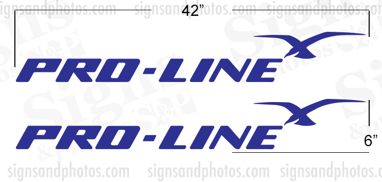 Pro-Line Decals Hull Replacement Stickers 30" Dark Blue 