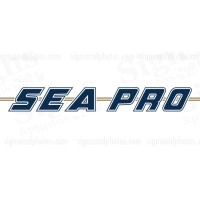 Sea Pro Boat Decals 2 Colors 45.5in x 5.5in