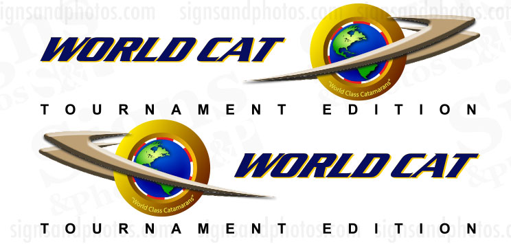 World Cat Logo Decals Tournament Edition