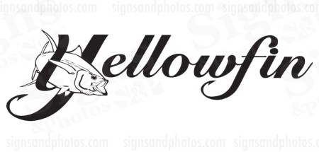 Yellowfin Boat Decals