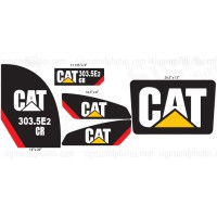  CAT 303.5E2 CR  Decals kit