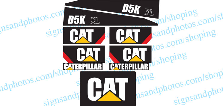 Bulldozer CAT D5K XL  Decals kit