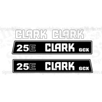 Clark 25E GCX  forklift Decal kit 