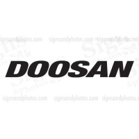DOOSAN Forklift  Decals 19" x 2.5"