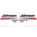Johnson 90HP Red Decal Kit