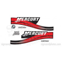 Mercury 200 Red Decal Kit
