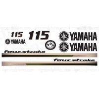 Yamaha 115HP for stroke Decal Kit Beige and Olive