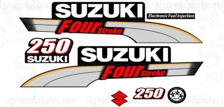 Suzuki 250HP Four Stroke Decal Kit