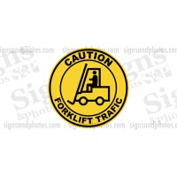 Forklift Safety Stickers-Decals  "Caution Forklift Traffic" 17"