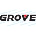 Grove Crane  Vinyl Decal Emblem Logo 27" x 5"