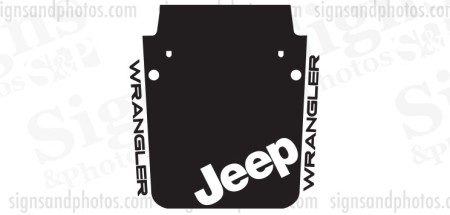 Jeep wrangler 2007-2016 Hood Graphic jeep badge