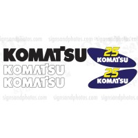 Komatsu 25 forklift Decal KIT