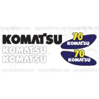 Komatsu 70 forklift Decal KIT