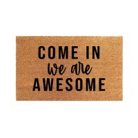 Coir and Vinyl Door Mat (Come in we are Awesome)