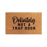 Coir and Vinyl Door Mat (not a trap door)