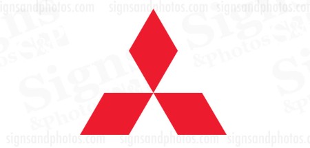 Mitsubishi Vinyl Decal Emblem